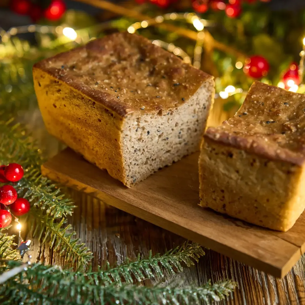 Świątecznych chleb z czarnuszką na zakwasie